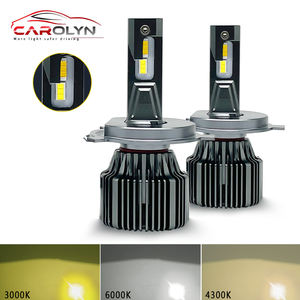 หลอด<span class=keywords><strong>ไฟ</strong></span>หน้ารถยนต์ LED สามสี 3 แสง รุ่น H4 สีเหลือง 3000k 4300k 6000k หลอด<span class=keywords><strong>ไฟ</strong></span> LED หลายสี H7 - Product Image 2