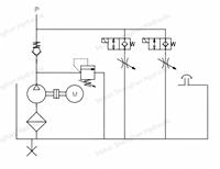 Unité hydraulique personnalisée, groupe hydraulique, DC 24V 2,2KW, pompe 1,6cc simple effet double vitesse pour benne basculante de voiture