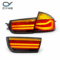 Lampu Belakang SJC untuk BMW Seri 3 F30 F35 318 320 328 M3 Modifikasi LED Latar Belakang Putih 12V