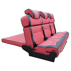 Asiento Cama Giratorio Reversible para Autocaravana, Función Convertible, Personalizable, 1 o 4 Asientos, Múltiples Opciones de Color, Cuero Impermeable para Autocaravana - Product Image 1
