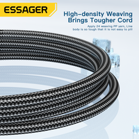 Kabel Essager 2023 Sunset USB ke Type C 120W Pengisi Daya Cepat Kabel Data Tipe-C 6A