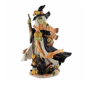 Résine halloween sorcière décor balai de sorcière halloween décoration en vente - Product Image 1