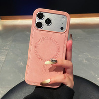 Étui de téléphone magnétique en cuir style affaires pour hommes pour iPhone 15 17 12 18 Pro Max avec grande fenêtre, protection intégrale antichoc, coque arrière