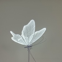 Mariposa LED de Seda de Alta Calidad en Movimiento para Pasillo de Boda y Gran Decoración de Fondo para Eventos y Fiestas