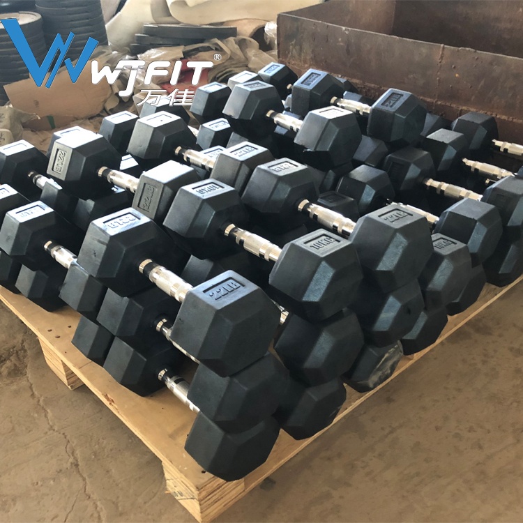 Высококачественные гантели для коммерческого тренажерного зала, набор резиновых гантелей, тренировочное оборудование для тренажерного зала, гантели, купить онлайн