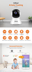 1080P Thông Minh Hệ Thống An Ninh Hai-Cách Âm Thanh Mini Trong Nhà Không Dây <span class=keywords><strong>IP</strong></span> Máy Ảnh Có Tính năng CMOS Cảm Biến Tùy Chọn Cho Bộ Nhớ/Đám Mây/Thẻ SD - Product Image 3