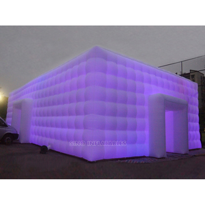 20x11m Outdoor White <strong>Large</strong> <strong>Inflatable</strong> Wedding Party Tent With LED Lights N Movable Doors From Sino <strong>Inflatables</strong> Factory - Product Image 2