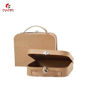 Scatola Portaoggetti per Neonati in Cartone Kraft Design Unico Scatola Regalo a Forma di Valigia per Ricordi del <span class=keywords><strong>Neonato</strong></span> - Product Image 3