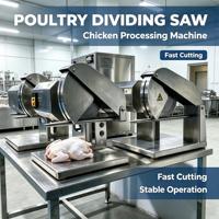 Scie à découper la viande électrique pour volailles, machine à découper le poulet, le canard et le lapin pour boucherie, restaurant, ligne de transformation