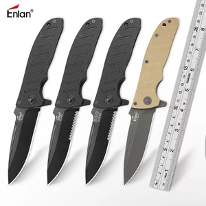 Enlan Abeille EL-01 série classique tactique couteau pliant 8CR13mov lame G10 poignée camping chasse extérieure EDC outils - Product Image 2