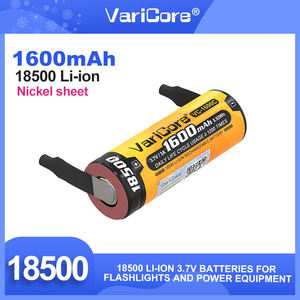 バリコアVC-1600C 1600mAh 3.7V/4.2V充電式円筒18500リチウムイオン電池 + ニッケルシート - Product Image 4