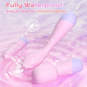 Mini Vibratore Femminile a <span class=keywords><strong>10</strong></span> Frequenze per Punto G, Piccolo Bullet <span class=keywords><strong>Vibrator</strong></span> Rosa, Bacchetta AV Ricaricabile USB, 100% Impermeabile - Product Image 5