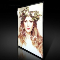 Vente en gros de panneaux lumineux rétroéclairés ultra-minces à haute luminosité, à économie d'énergie, durables, pour menu, format A4-A1, en aluminium, pour montage mural
