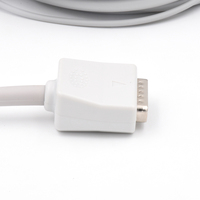 Câble EKG Caremed compatible Nihon Kohden 6543A, 10 brins, une seule pièce, avec connecteur IEC 8330A pour usage hospitalier
