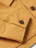 Manteau Trench Classique OEM en Toile 100% Coton pour Homme, Imperméable, Doublure Sherpa Réversible, Logo Avant, Chasse, Automne, Style Vintage