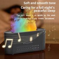 Haut-parleur Bluetooth HIFI 4-en-1 OEM 260 ml, diffuseur d'arômes ultrasonique USB à bruit blanc et flamme 3D avec lumière LED
