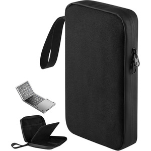 <b>Bluetooth</b> Folding <b>Keyboard</b> Case 7 Inch Neoprene Zipper Portable Travel Protection Bag With Mesh Pocket - Product Image 1