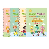 Feuille de pratique de groove pour enfants personnalisée écriture répétée multilingue utilisant quatre ensembles complets de cahiers d'exercices