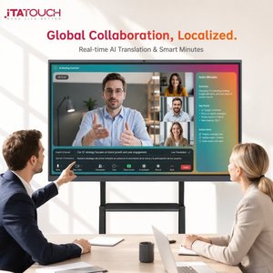 ITATOUCH Écran plat interactif LCD 4K de 75 pouces, connexion NFC, système double, logiciel de tableau blanc <span class=keywords><strong>gratuit</strong></span> <span class=keywords><strong>pour</strong></span> l'éducation et les entreprises - Product Image 1