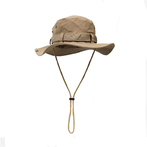 Outdoor <b>Sunscreen</b> Drawstring Bucket Hat Unisex Summer Breathable Fishing Bucket Hat Accept Design Sunproof Bucket Hat - Product Image 4