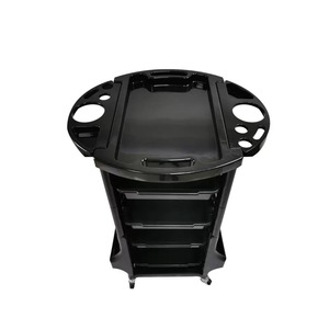 Carrito de Peluquería Minimalista Negro, Carrito para Cortar el Cabello, Carrito de Salón, Carrito para Herramientas de Peluquería, Carrito de Belleza - Product Image 4