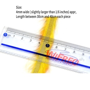 Số lượng lớn 4mm dọc cắt thỏ zonker Dải cam màu xanh hổ bị cấm Màu sắc Nhựa lông bay buộc cho sông crayfish móng vuốt <span class=keywords><strong>Bunny</strong></span> - Product Image 2