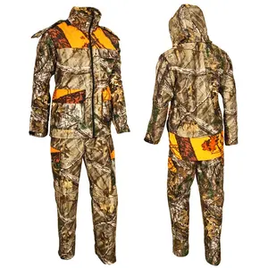 Hunting blaze orange camo clothes jacket with pant from BJ Outdoor