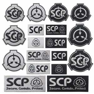 Patch <span class=keywords><strong>Velcro</strong></span> brodé personnalisé avec logo SCP Foundation, autocollants <span class=keywords><strong>pour</strong></span> gilet tactique SCP, brassard naturel <span class=keywords><strong>pour</strong></span> activités de plein air, <span class=keywords><strong>pour</strong></span> vestes, chapeaux et sacs - Product Image 1