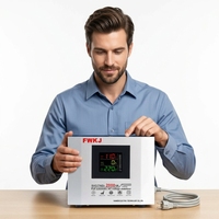 Régulateur de tension intelligent monophasé entièrement automatique 2000VA neuf avec écran LCD pour usage domestique 50Hz