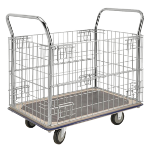 Magazzino di sicurezza carrello-rotolamento gabbia di stoccaggio con chiusura a chiave per la protezione dell'inventario industriale & trasporto - Product Image 1