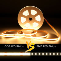 Bande LED COB 384 LED/m 15W/m CRI90 8mm, ruban lumineux flexible OEM pour éclairage de placard et armoire avec contrôle tactile
