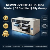Imprimante UV à jet d'encre entièrement automatique A3 DX7, machine d'impression UV DTF à plat pour coques de téléphone, gobelets, balles de golf, trophées en cristal