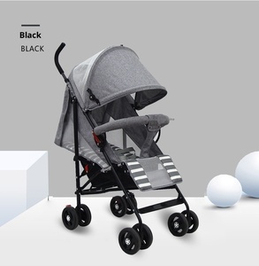 <span class=keywords><strong>Universal</strong></span> Rueda Ajustable Respaldo Paraguas Carro Suspensión Verano Cochecito de Bebé Infantil Niño Plegable 20KG Capacidad de Carga - Product Image 4