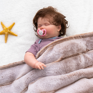 <span class=keywords><strong>Couverture</strong></span> en minky personnalisée, <span class=keywords><strong>couverture</strong></span> douce en fausse <span class=keywords><strong>fourrure</strong></span> minky, <span class=keywords><strong>couverture</strong></span> de sécurité pour bébé fille, <span class=keywords><strong>couverture</strong></span> en peluche à pois - Product Image 4