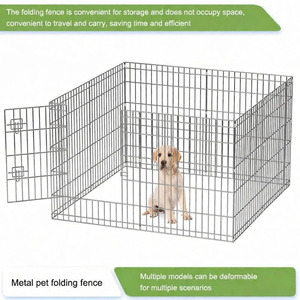 Recinto per Cani Pieghevole in Acciaio per Interni ed Esterni, Vendita all'Ingrosso di Recinti per Animali Domestici - Product Image 2