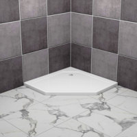 Neo-angel baki Shower akrilik putih, nampan pembuangan untuk kamar mandi, bentuk berlian Modern