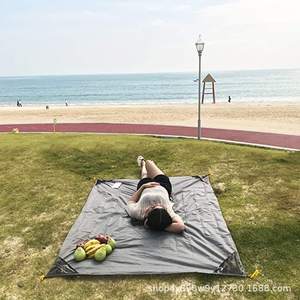 Manta de exterior Woqi 71x55 compacta, ligera, a prueba de arena, manta de bolsillo para playa, senderismo, viajes y camping. - Product Image 1