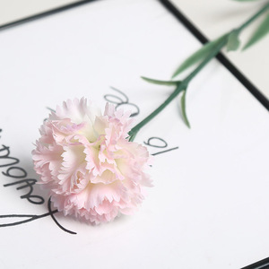 Colección de Flores Artificiales de Clavel, Ramo de Flores Terminado, Arreglo Floral para Decoración del Hogar, Bodas, Día de la Madre, Día de los Caídos - Product Image 6