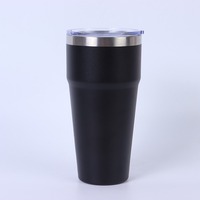 Meilleures ventes : Gobelet isotherme sous vide en acier inoxydable 20 30 oz, Mug de voyage portable avec couvercle, poignée et paille
