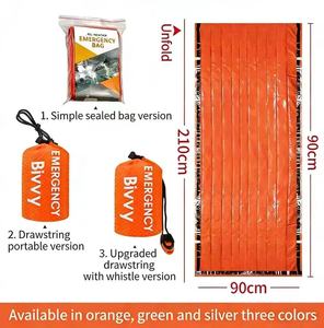 <span class=keywords><strong>Saco</strong></span> de Emergencia Impermeable, Térmico, para Supervivencia, con Película de Aluminio PE, Portátil y Ligero para Acampar al Aire Libre - Product Image 6