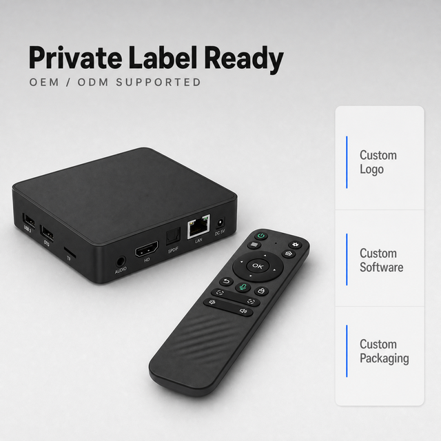 Factory New Launch 4K Quad Core Amlogic S905X5M Android 14 Smart TV Box Streaming PoE Powered Media Player Dual Band WiFi