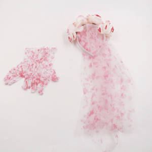 Disfraz de Novia Fantasma Sangrienta para Niñas, con Falda Tutú, Velo, Diadema y Guantes, para Halloween, Cosplay de Zombi, Fiesta de Disfraces - Product Image 4