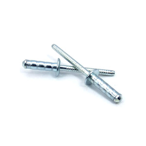 <span class=keywords><strong>Rivet</strong></span> aveugle à tête plate ronde multi-grip en acier au carbone zingué de 3,2 à 6,4 mm, <span class=keywords><strong>rivet</strong></span> aveugle à tête bombée en acier galvanisé pour panneau - Product Image 6