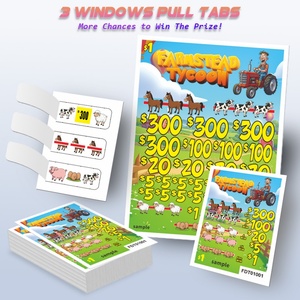 Billets de jeu personnalisés à impression recto-verso, billets à gratter personnalisés, papier multicouche, logo personnalisé, taille personnalisée - Product Image 5