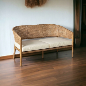 High Quality Eco-Friendly Two-Seat Modern Design Natural Bamboo <b>Sofa</b> Comfortable Park Garden Patio Living Room Courtyard <b>Sofa</b> - Product Image 1