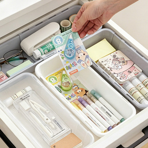 Office Organizer <b>Drawer</b> Dividers Rectangular <b>Stackable</b> Uncapped <b>Storage</b> Box For Desk Stationery Organization - Product Image 1