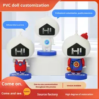 Figurine de jouet de poupée en PVC sur mesure boîte aveugle en vinyle en caoutchouc souple artisanat de mascotte mettant en vedette des personnages congelés de l'animation de dessins animés