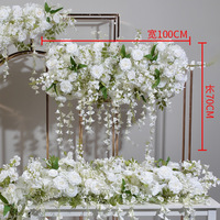 NINI Hoge Kwaliteit 6.56ft Bruiloftdecoratie Kunstmatige Lange Bloemenstrook Witte Tafeldecoratie Lelietje-van-dalen
