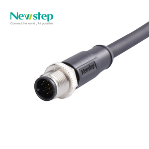 Newstep ขั้วต่อสายเคเบิล M12ประกอบชุด M 3 4 5 6 8 12 17พินปลั๊กตรง/แผงเชื่อมต่อเซ็นเซอร์ - Product Image 4