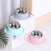 Bols pour animaux de compagnie mangeoires mignon bol pour chien en acier inoxydable bols de nourriture pour animaux de compagnie bon marché